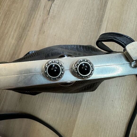 Moulin Rouge James Culver  Embossed Leather Shoulder Bag Horses Plaque Accents - Picture 5 of 9